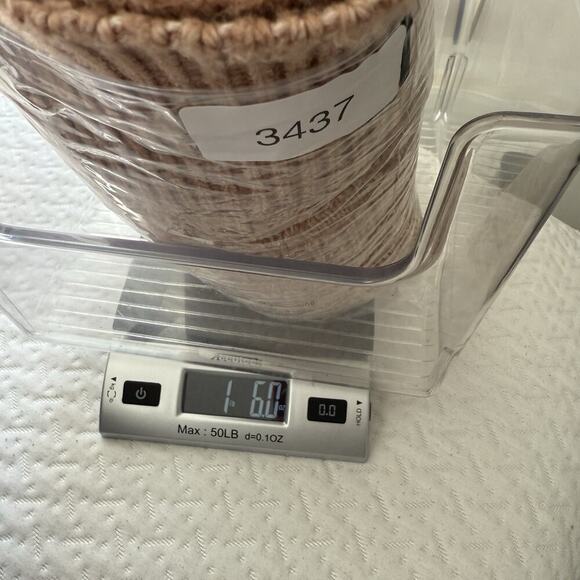 Design History Art Deco Chunky Knit Sz L Beige Cottage Boho Cozy Coastal Neutral - Picture 9 of 9